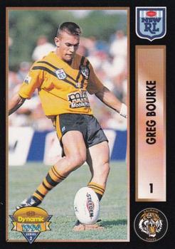 1994 Dynamic Rugby League Series 2 #1 Greg Bourke Front